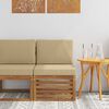 vidaXL Canapea Medie pentru Exterior Lemn Solid de Acacia natural