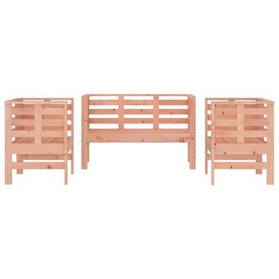 vidaXL Set mobilier de grădină, 3 piese, lemn masiv douglas
