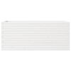 vidaXL Jardinieră de grădină, alb, 110x40x46 cm, lemn masiv de pin