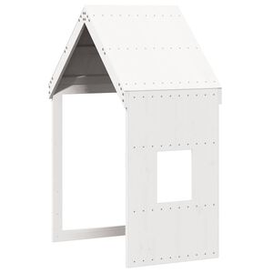 vidaXL Acoperiș Pat Copii, alb, 60x89x134,5 cm Lemn Mass Pin