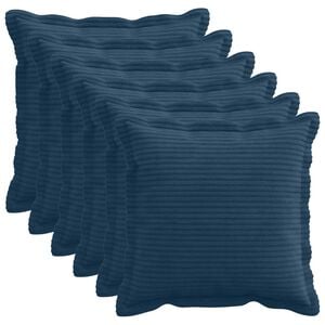 vidaXL Husă pentru pernă 6 buc. HOUTEN Albastru marin 40 x 40 cm cord