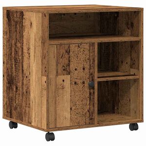 vidaXL Suport pentru imprimantă Lemn vechi 60 x 50 x 67 cm