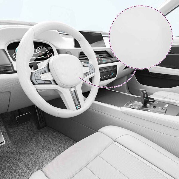 vidaXL Folie auto 4D, alb, 100x150 cm