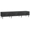 vidaXL Cabinet TV cu sertar Negru 147 x 34,5 x 30 cm Lemn prelucrat