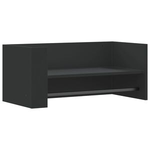 vidaXL Raft de perete, negru, 70,5x35x30,5 cm, lemn prelucrat