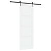 vidaXL Ușă glisantă ORKDAL Alb și negru 83 x 232 cm Lemn masiv de pin