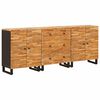 vidaXL Bufet 3 buc. 60 x 33 x 75 cm Lemn de mango solid Maro