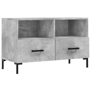 vidaXL Comodă TV, gri beton, 80x36x50 cm, lemn compozit