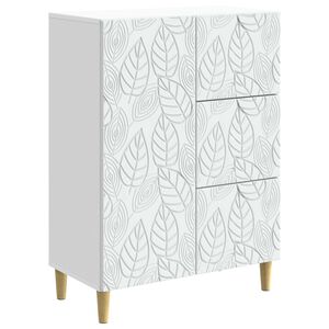 vidaXL Bufet Alb 66 x 34,5 x 90 cm Lemn prelucrat