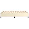 vidaXL Cadru de pat fără saltea cremă 120x190 cm piele artificială