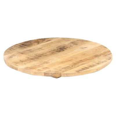 vidaXL Blat de masă, 50 cm, lemn masiv mango, rotund, 25-27 mm