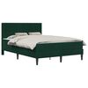 vidaXL Cadru de pat cu saltea Verde &icirc;nchis 120 x 200 cm Catifea