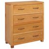 vidaXL Dulap cu sertar Maro 80 x 35 x 95 cm Lemn de stejar masiv