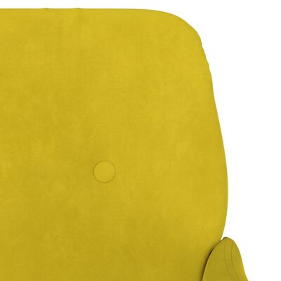 vidaXL Bancă, galben, 108x79x79 cm, catifea
