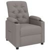 vidaXL Fotoliu rabatabil, gri taupe, material textil