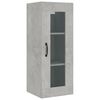 vidaXL Dulap de perete suspendat, gri beton, 34,5x34x90 cm