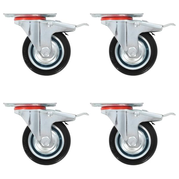 vidaXL Roți pivotante, 16 buc., 75 mm