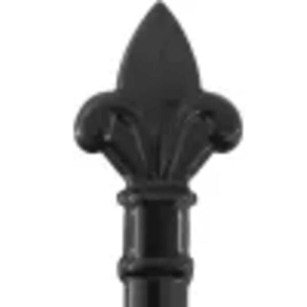 vidaXL Poartă de gard cu ușă dublă v&acirc;rf ascuțit negru 299,5x174,5 cm oțel