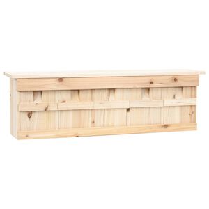 vidaXL Căsuță de vrăbii cu 5 &icirc;ncăperi, 68 x 15 x 21 cm, lemn de brad