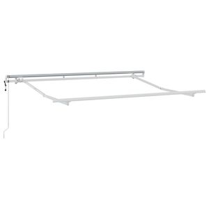 vidaXL Cadru de copertină Alb 3 x 2 m Metal