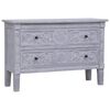 vidaXL Dulap cu 2 sertare, 90x30x60 cm, lemn masiv de mahon