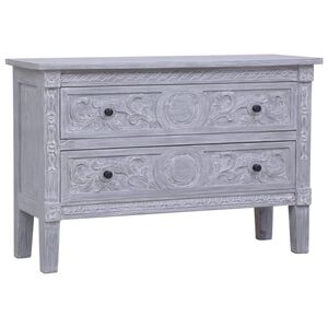 vidaXL Dulap cu 2 sertare, 90x30x60 cm, lemn masiv de mahon