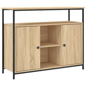 vidaXL Bufet din stejar Sonoma 100x35x80 cm, lemn stratificat