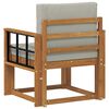 vidaXL Canapea de exterior Lemn de acacia solid și poliester