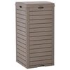 vidaXL Coș de gunoi de exterior maro deschis 41x41x86 cm polipropilenă