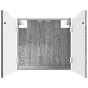 vidaXL Cabinet pentru ținte de darts Sonoma gri 56 x 12 x 63 cm