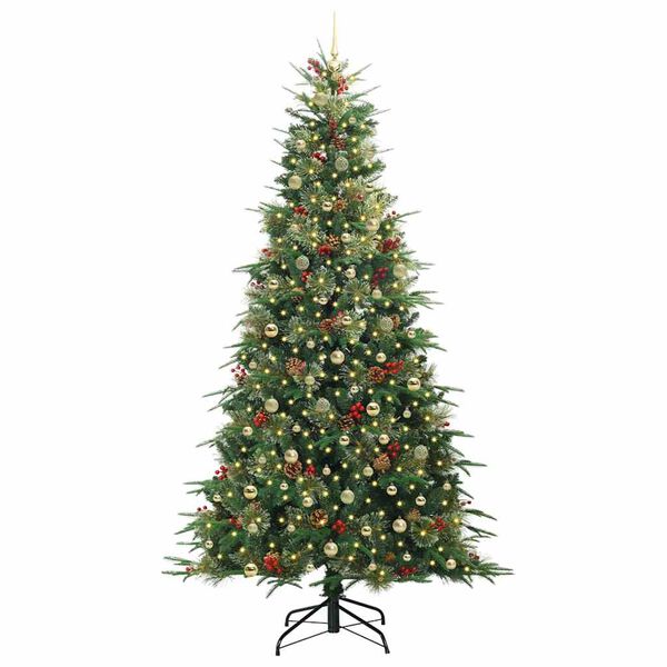 vidaXL Brad de Crăciun artificial cu ramuri articulare Verde 240 cm