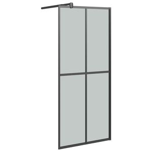 vidaXL Paravan duș walk-in 80x195 cm sticlă securizată culoare &icirc;nchisă
