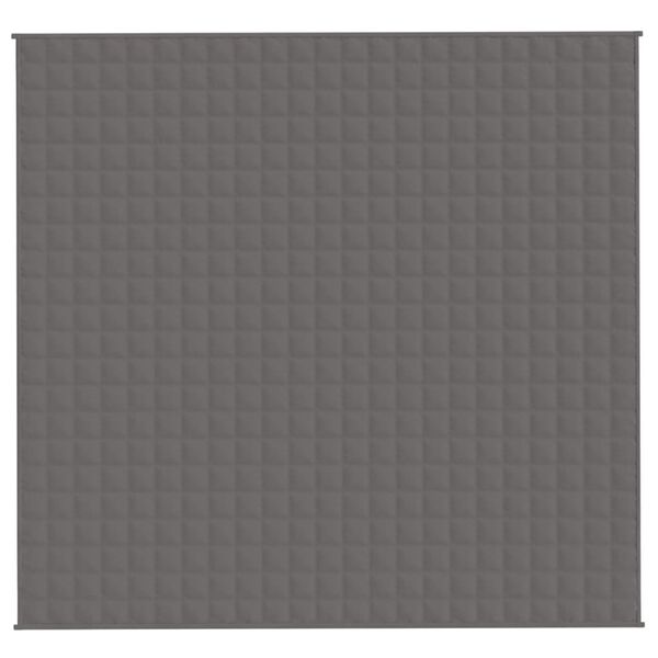 vidaXL Pătură cu greutăți, gri, 220x240 cm, 15 kg, material textil