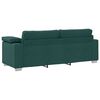 vidaXL Canapea 2 pcs Verde &icirc;nchis 219 x 80 x 82 cm țesătură