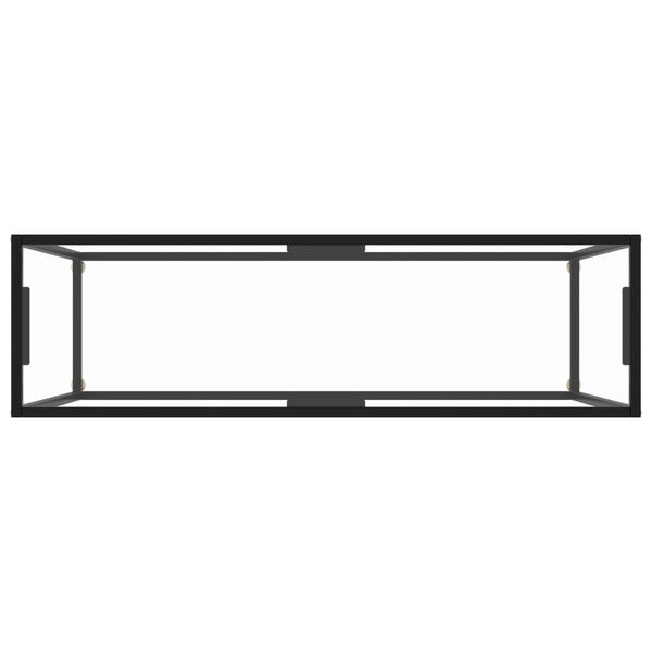 vidaXL Masă consolă, transparent, 120x35x75 cm, sticlă securizată
