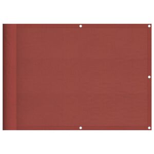 vidaXL Paravan de balcon, teracotă, 75x800 cm, 100% poliester, Oxford