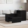 vidaXL Masă de consolă Stejar Negru 91,5 x 35 x 38,5 cm Lemn compozit