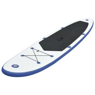 vidaXL Set placă stand up paddle SUP surf gonflabilă, albastru și alb