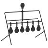 vidaXL Țintă care se resetează Negru 38 x 20,5 x 33 cm Oțel