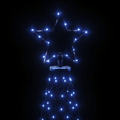 vidaXL Brad de Crăciun cu țăruș, 3000 LED-uri, albastru, 800 cm