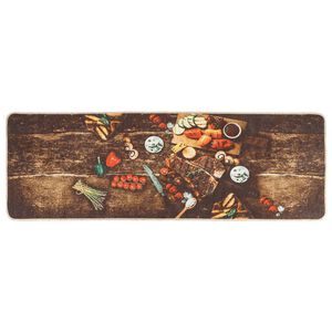 vidaXL Covor bucătărie, multicolor, 60x180 cm, lavabil, anti-alunecare