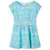 vidaXL Rochie pentru copii, turcoaz deschis, 104