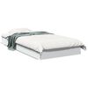 vidaXL Cadru de pat, alb, 90x200 cm, lemn prelucrat
