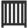 vidaXL Capac pentru radiator Stejar Negru 78 x 20 x 82 cm
