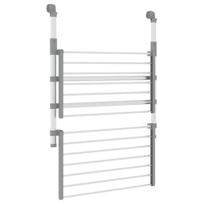 vidaXL Suport de uscare pentru balcon, 54x25x42 cm, aluminiu