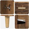 vidaXL Bufet cu sertar Lemn Vechi 69,5 x 32,5 x 180 cm Lemn compozit