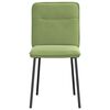 vidaXL Scaune de bucătărie, 2 buc., verde deschis, catifea