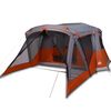 vidaXL Cort de camping cu verandă 4 persoane, portocaliu, impermeabil