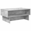 vidaXL Masă de cafea Gri din beton 80 x 46 x 35 cm Lemn prelucrat