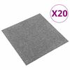 vidaXL Covor 20 pcs Gri 50 x 50 cm 100% polipropilenă